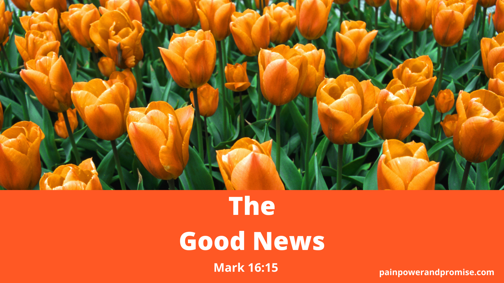 Inspirational Message: The Good News: Mark 16:15