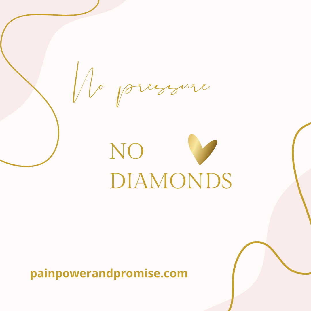 Inspirational Quote: No pressure No diamonds