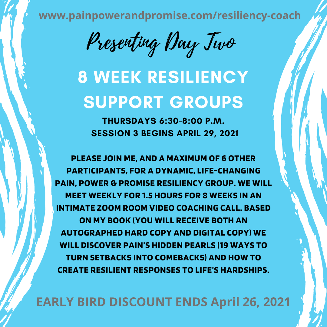 Presenting Day Two - 8 Week Resiliency Support Groups